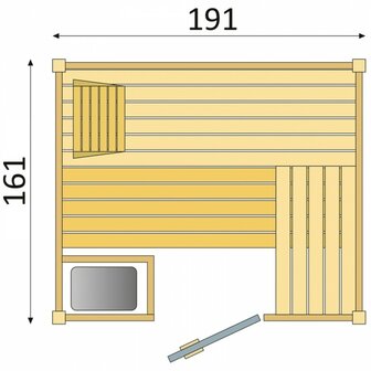 Finse Sauna 190x160