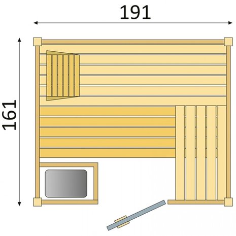 Finse Sauna 190x160